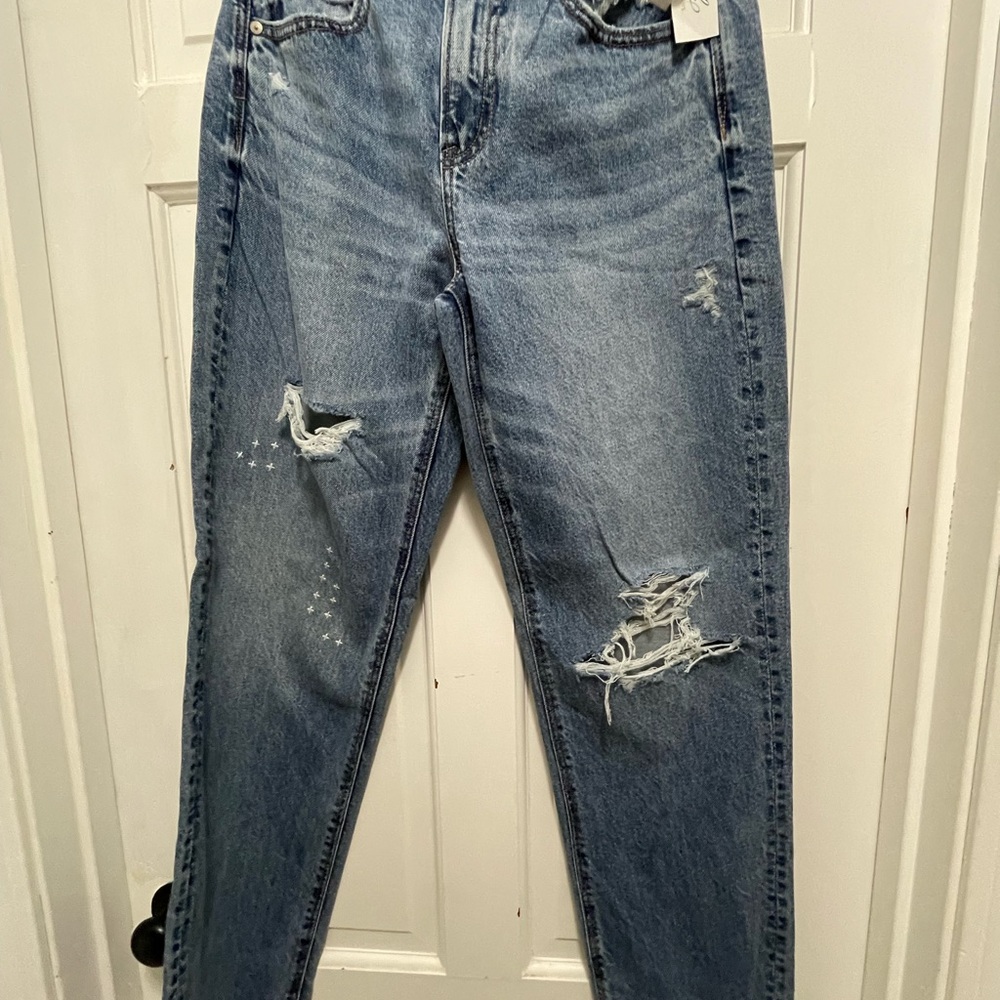 Distressed Blue Women's Jeans